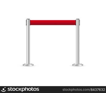 red ribbon fence. Vector illustration. stock image. EPS 10.. red ribbon fence. Vector illustration. stock image. 