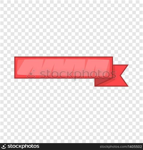 Red ribbon icon. Cartoon illustration of red ribbon vector icon for web. Red ribbon icon, cartoon style