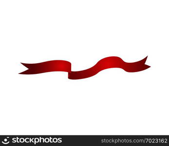 Red ribbon Vector illustration design