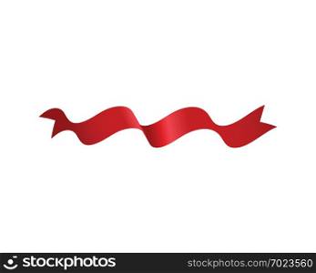 Red ribbon Vector illustration design