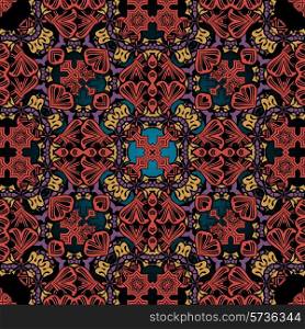 Red seamless background pattern. Vintage asian design.