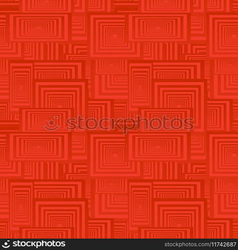 Red seamless rectangle pattern background Vector Image
