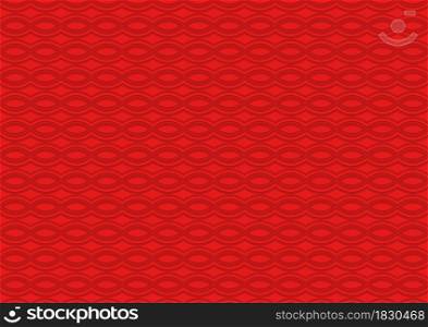 Red Seamless Texture with Intertwined Waved Lines