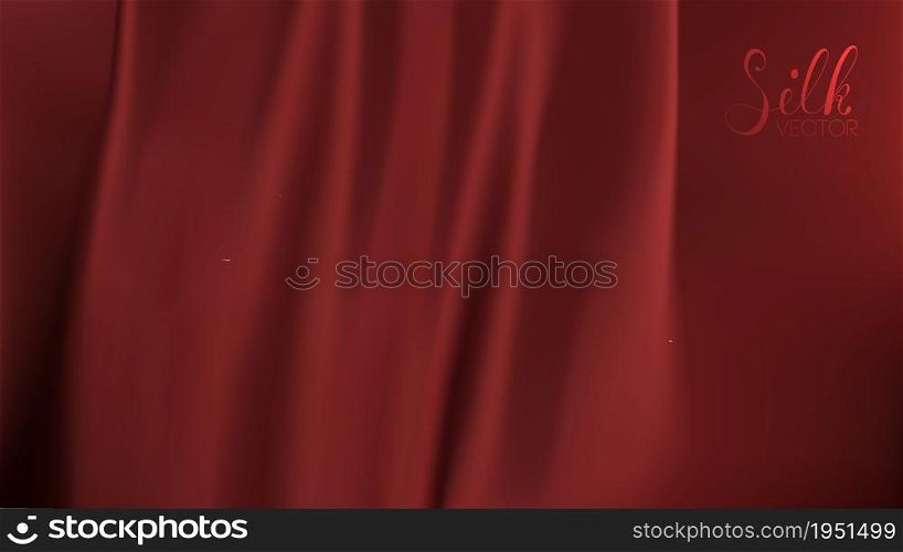 Red silk on black background. Luxury background template vector illustration. Award nomination design element.. Ribbon background. Red silk on black background. Luxury background template vector illustration. Award nomination design element. Red Fashion Background.