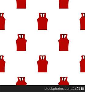 Red sleeveless shirt pattern seamless for any design vector illustration. Red sleeveless shirt pattern seamless