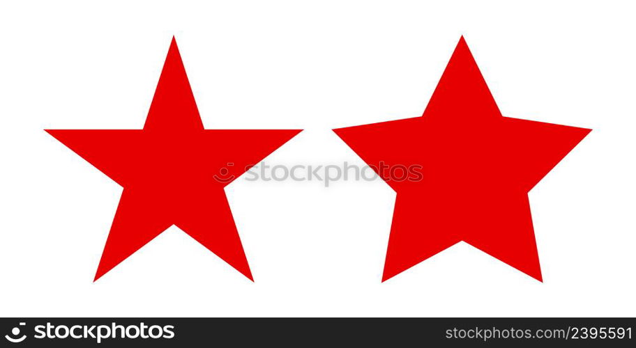 Red star icon. Cristmas decoration illustration symbol. Sign ussr vector.