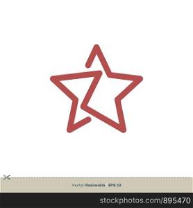 Red Star Logo Template Illustration Design. Vector EPS 10.