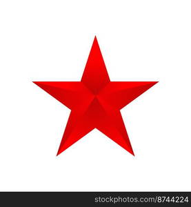 Red star on a white background, a vector illustration. Red star on a white background, vector illustration