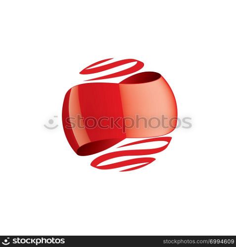 Red sticker on white background. Vector illustration.. Red sticker on white background. Vector illustration