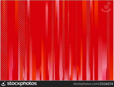 Red striped background. Vector illustration.