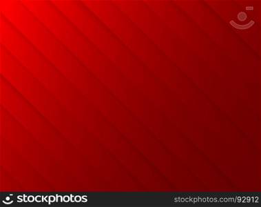 Red striped diagonal paper cut background. Vector illustration