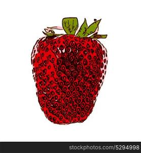 Red Sweet Tasty Strawberry. Vector Illustration. EPS10. Sweet Tasty Strawberry. Vector Illustration. EPS10