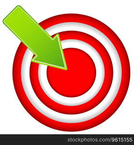 Red target Royalty Free Vector Image