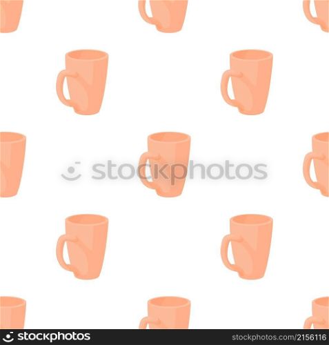 Red tea cup pattern seamless background texture repeat wallpaper geometric vector. Red tea cup pattern seamless vector