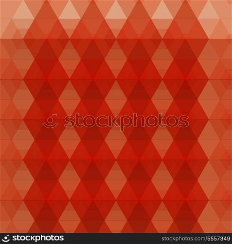 Red triangles background