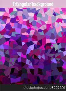 Red triangular mesh mosaic background, creative design templates