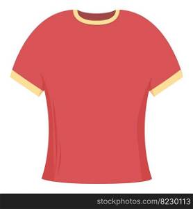 Red tshirt icon cartoon vector. Sport back. Fashion cotton. Red tshirt icon cartoon vector. Sport back