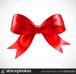 Red vector gift bow. Vector illustration . Red vector gift bow. Vector illustration EPS10
