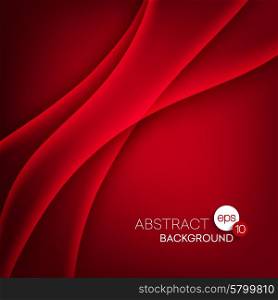 Red vector Template Abstract background with curves lines . Red vector Template Abstract background with curves lines. EPS 10