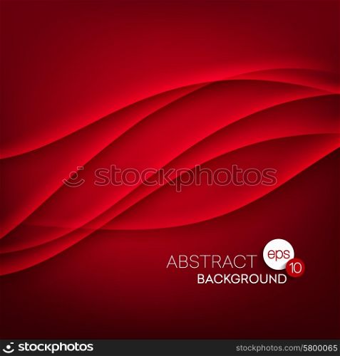 Red vector Template Abstract background with curves lines . Red vector Template Abstract background with curves lines. EPS 10