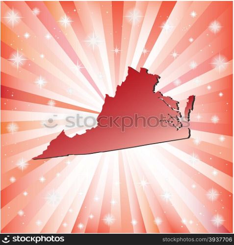 Red Virginia. Vector illustration