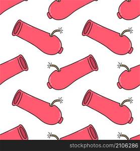 red war cannon pattern textile seamless print