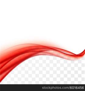 red wave vector. Red wave background with transparent and white areas