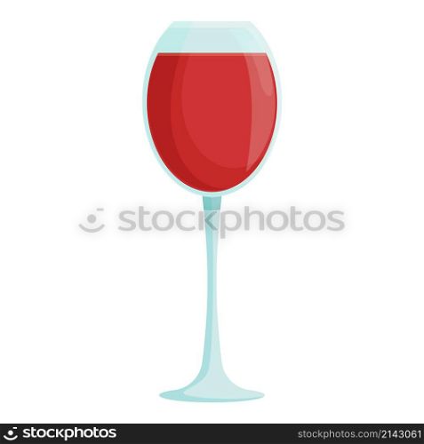 Red wine glass icon cartoon vector. Alcohol cocktail. Holding degustation. Red wine glass icon cartoon vector. Alcohol cocktail