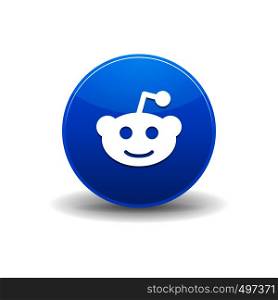 Reddit icon in simple style on a white background. Reddit icon, simple style