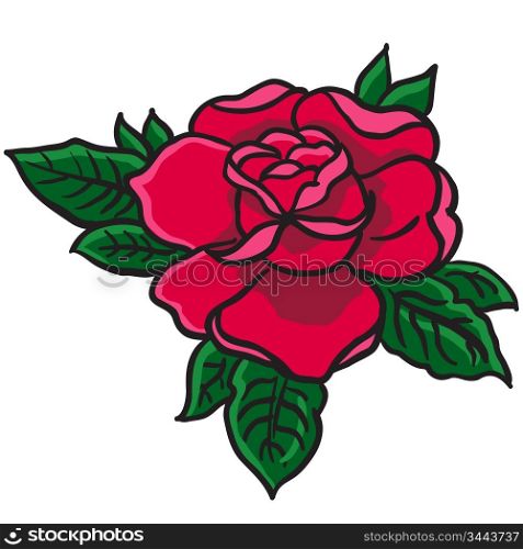 rede rose cartoon