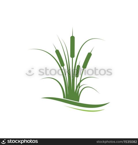 Reeds icon vector design template and symbol
