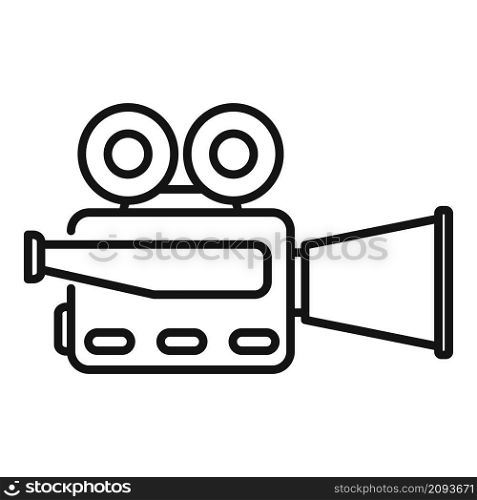 Reel cinema camera icon outline vector. Video camcorder. Record videography. Reel cinema camera icon outline vector. Video camcorder