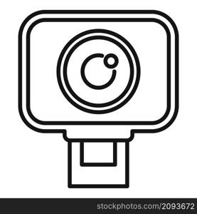 Reel cinema camera icon outline vector. Video camcorder. Record videography. Reel cinema camera icon outline vector. Video camcorder