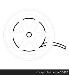 Reel icon. Outline illustration of reel vector icon for web. Reel icon, outline style