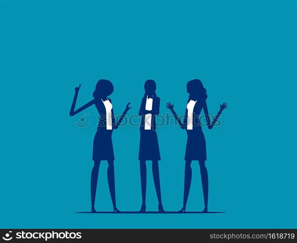 Refer a friend referral. Teamwork concept. Flat cartoon style design