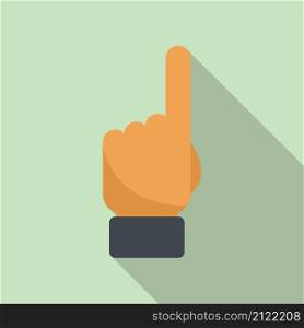 Referee finger sign icon flat vector. Penalty judge. Sport game. Referee finger sign icon flat vector. Penalty judge