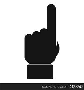 Referee finger sign icon simple vector. Penalty judge. Sport game. Referee finger sign icon simple vector. Penalty judge