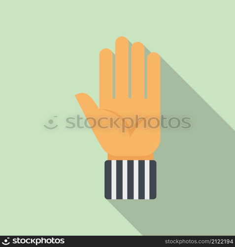 Referee hand icon flat vector. Game judge. Sport match. Referee hand icon flat vector. Game judge