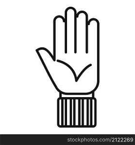 Referee hand icon outline vector. Game judge. Sport match. Referee hand icon outline vector. Game judge