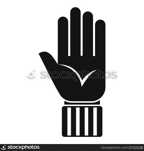 Referee hand icon simple vector. Game judge. Sport match. Referee hand icon simple vector. Game judge