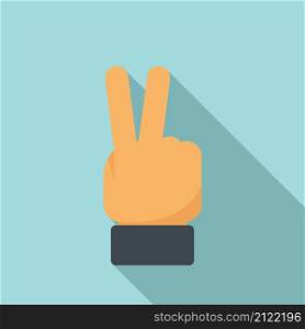 Referee hand sign icon flat vector. Game judge. Sport match. Referee hand sign icon flat vector. Game judge