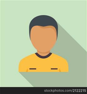 Referee man icon flat vector. Soccer card. Sport judge. Referee man icon flat vector. Soccer card