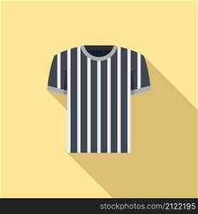 Referee shirt icon flat vector. Judge penalty. Game sport. Referee shirt icon flat vector. Judge penalty