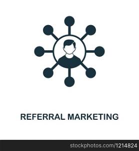 Referral Marketing creative icon. Simple element illustration. Referral Marketing concept symbol design from online marketing collection. For using in web design, apps, software, print. Referral Marketing creative icon. Simple element illustration. Referral Marketing concept symbol design from online marketing collection. For using in web design, apps, software, print.