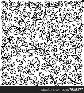 Refined floral texture 186 Eau-forte decorative vector illustration