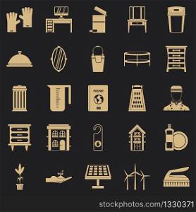 Refinement icons set. Simple set of 25 refinement vector icons for web for any design. Refinement icons set, simple style