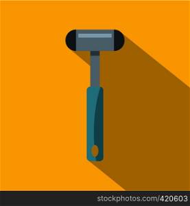 Reflex hammer icon. Flat illustration of reflex hammer vector icon for web. Reflex hammer icon, flat style