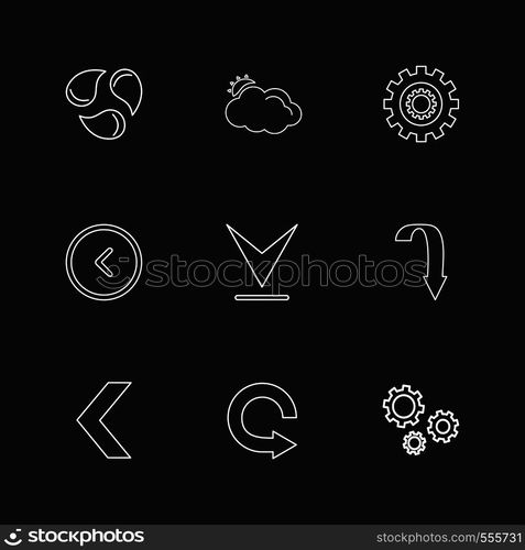 refresh , download , back , arrows , directions , left , right , pointer ,icon, vector, design, flat, collection, style, creative, icons ,