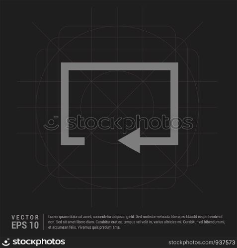 Refresh icon - Black Creative Background - Free vector icon