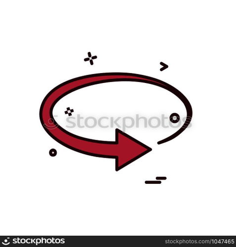 Refresh icon design vector